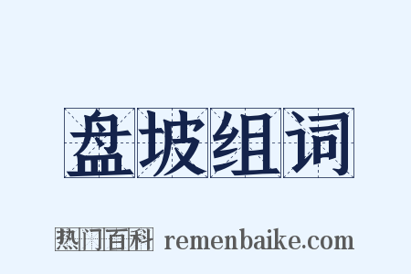 盘坡组词是什么意思的图片